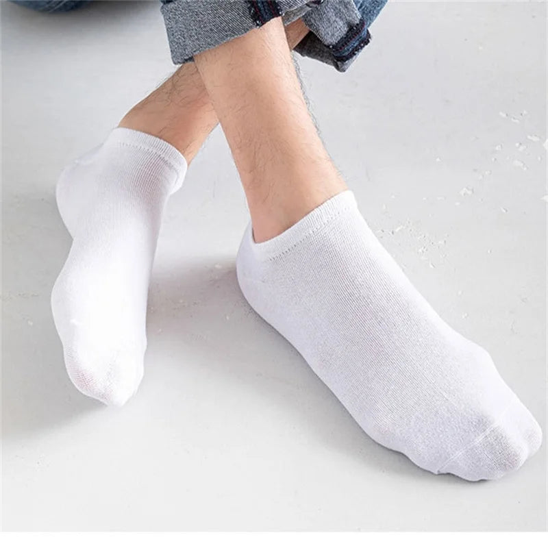5/10/20 Pairs White Breathable Socks