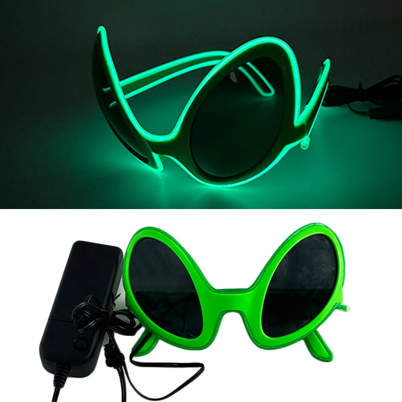 Futurist Cyberpunk Glasses LED Light