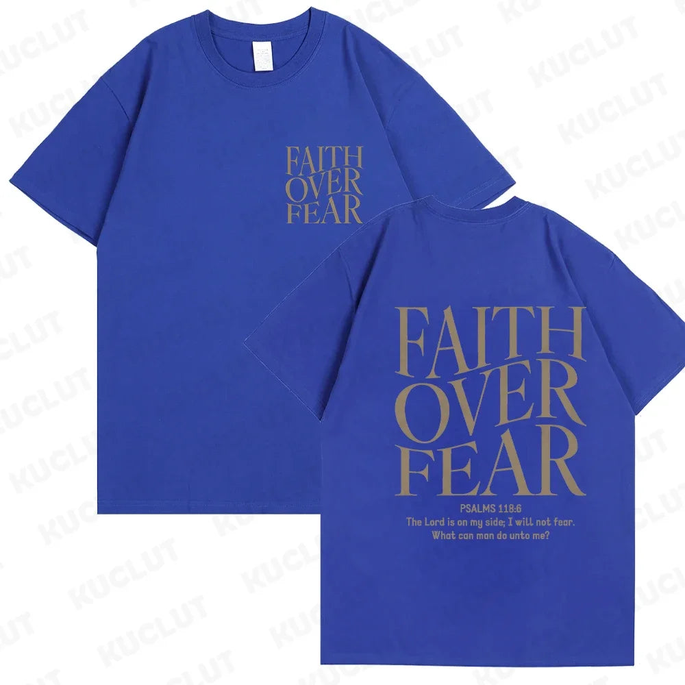 Faith Over Fear Christian  T-shirts