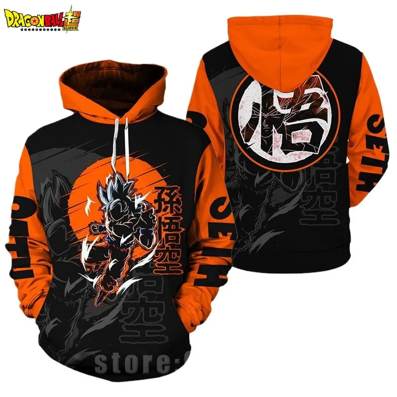 Winter Oversized Dragon Ball Hoodie