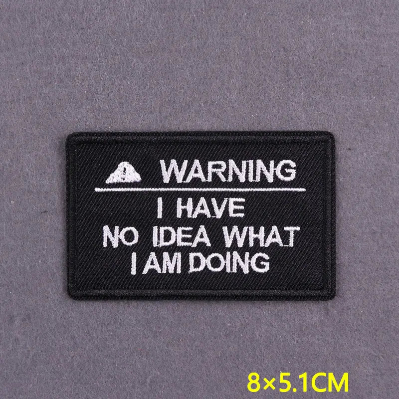 Embroidery Patch Positive Slogan
