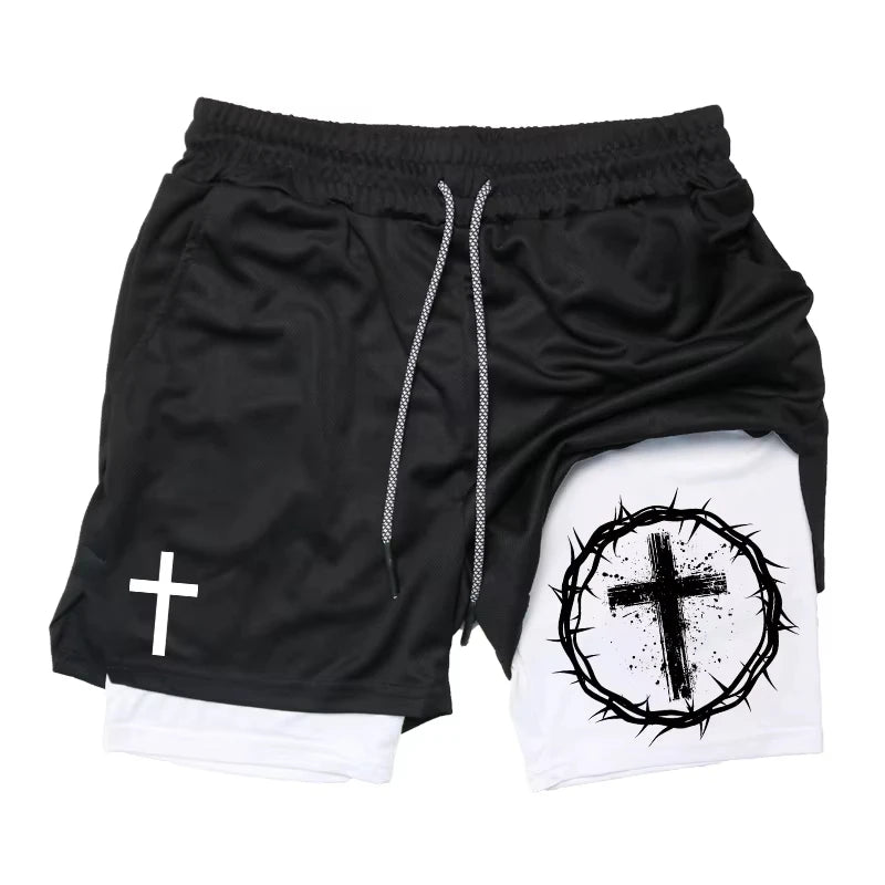 Cross Bible Fitness Shorts 💪 ✝️