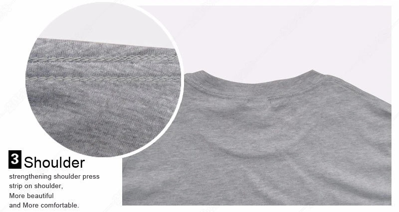 Men's casual round neck T-shirt with cross