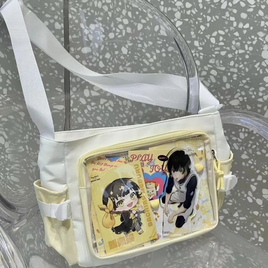 NEW! Japan Style Transparent Postcard Bag