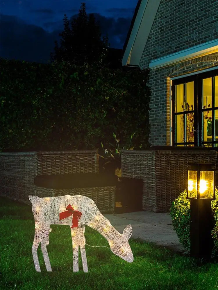 LED Light Iron Art Elk Deer