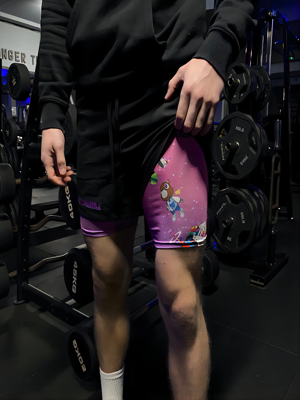 Anime Gym Shorts 2 in 1 Breathable