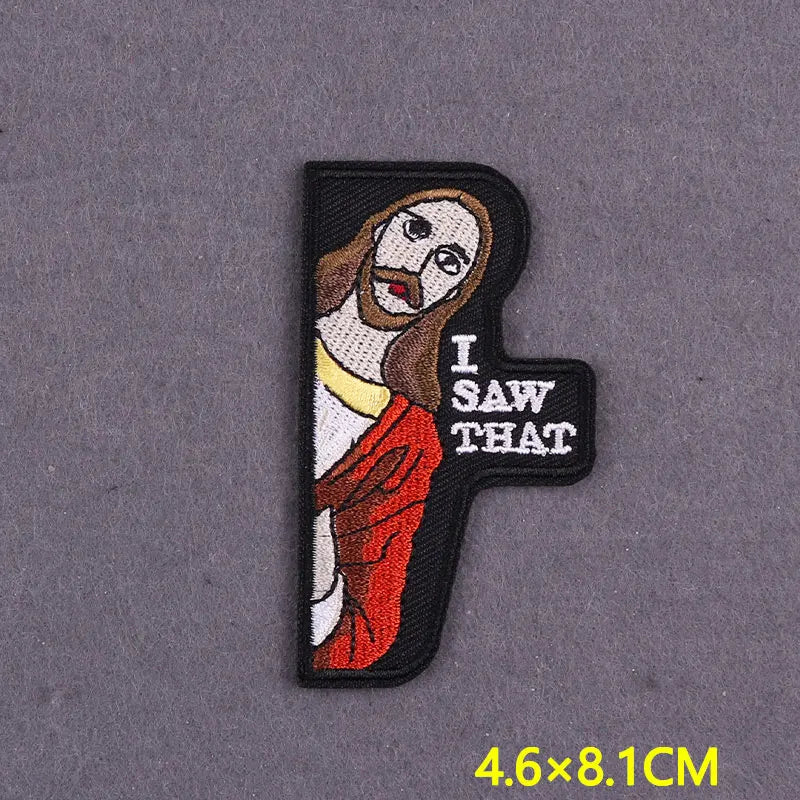 Embroidery Patch Positive Slogan