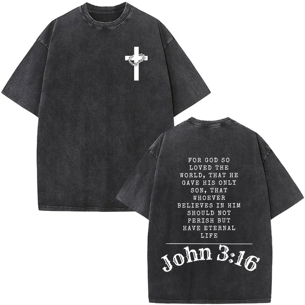 Bible Verse Washed T-shirts