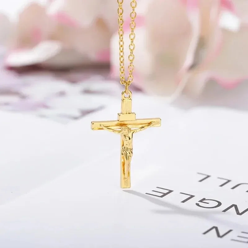 Classic Metal Cross Pendant Necklaces