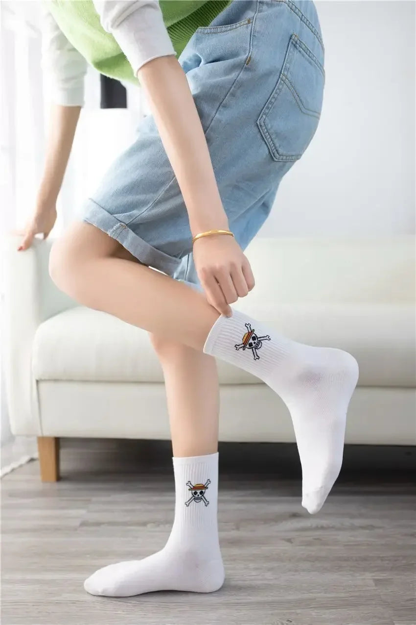 5Pair Anime One Piece Socks