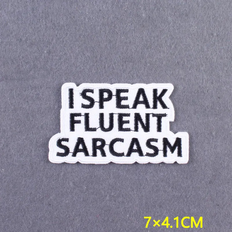 Embroidery Patch Positive Slogan