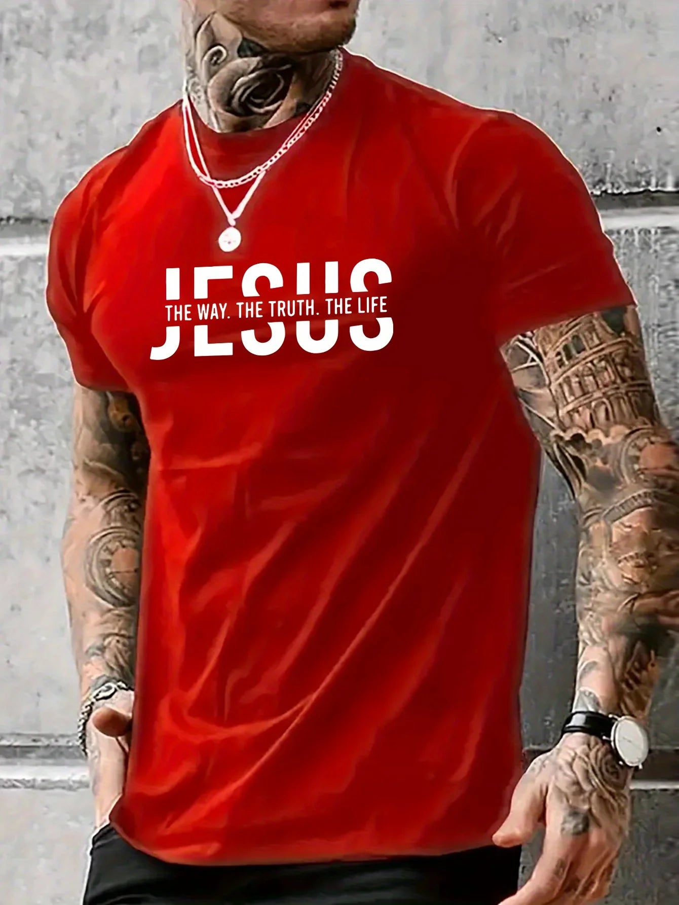 100% pure cotton casual fit Jesus Way T-shirt