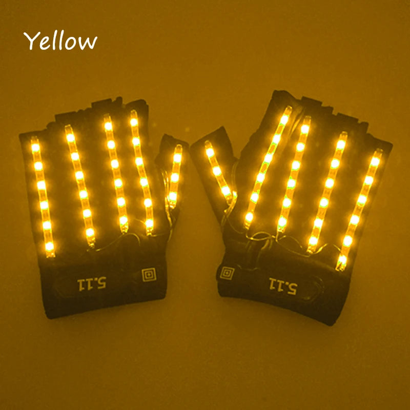 LED Neon Glowing Gloves