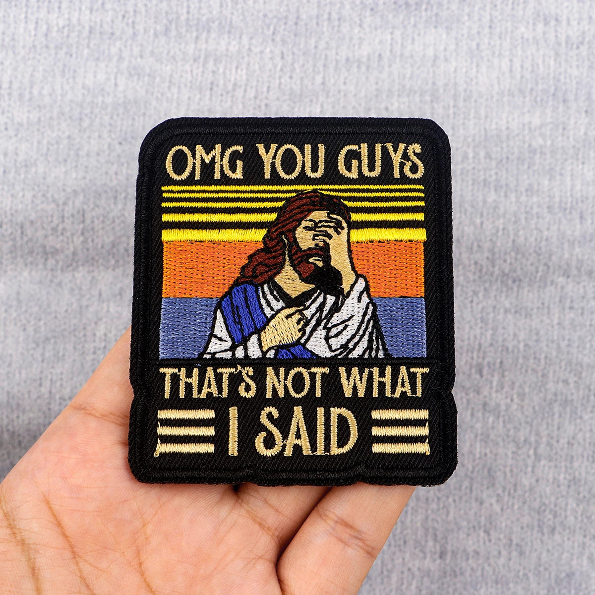Jesus Funny Sayings Embroidered Patches