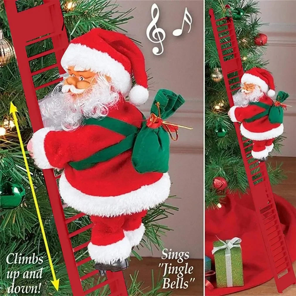 Electric Climbing Ladder Santa Claus Music