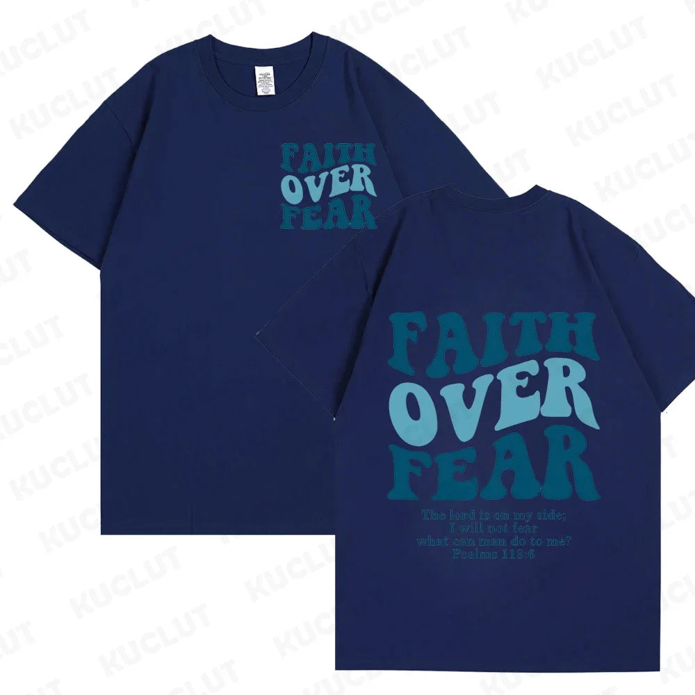 Faith Over Fear Christian  T-shirts