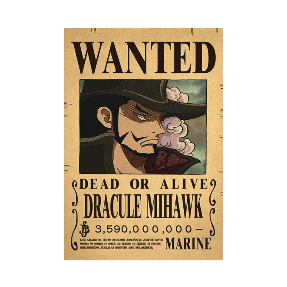 One Piece Anime Bounty Wanted Posters