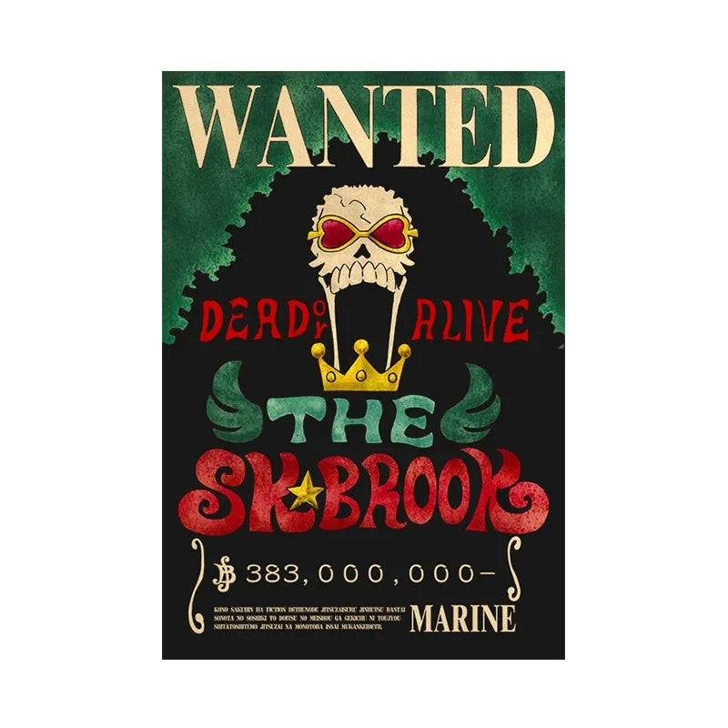 One Piece Anime Bounty Wanted Posters