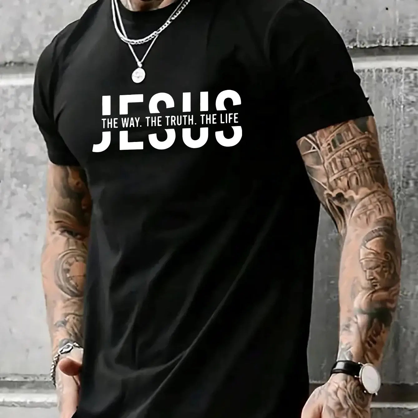 100% pure cotton casual fit Jesus Way T-shirt