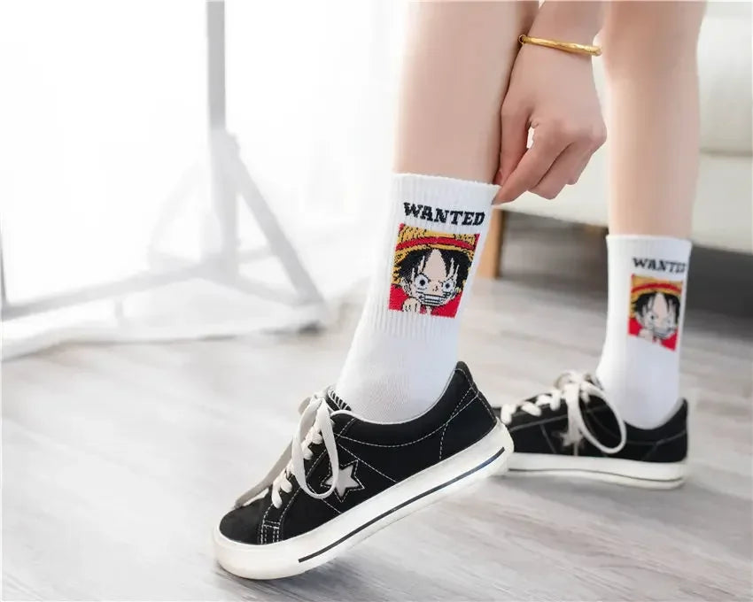 5Pair Anime One Piece Socks