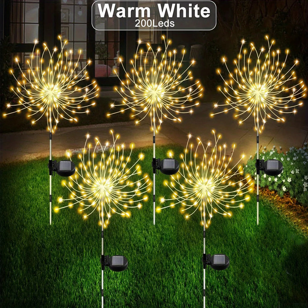 Solar Fireworks Lights Outdoor