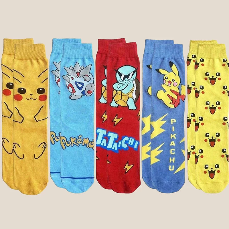 6 Pairs Random Pokemon Socks