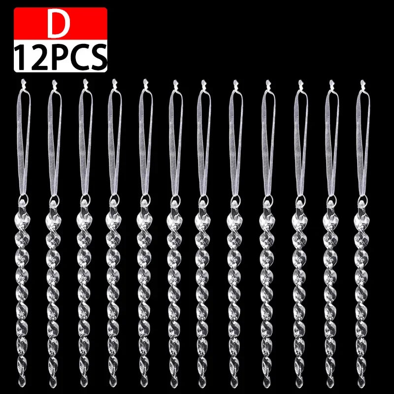 Crystal Christmas Tree Ornaments Snowflake