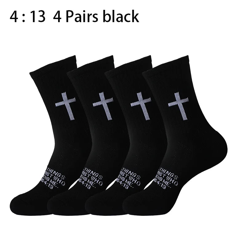 4 Pairs Christian Socks
