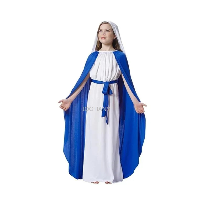 Jesus And Girl Virgin Mary Religious Outfit Cosplay