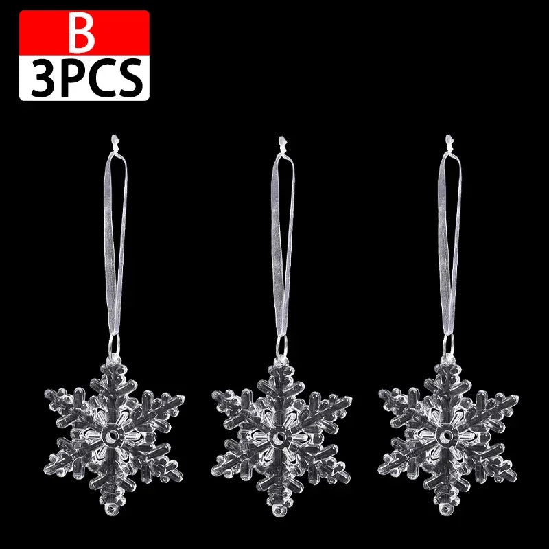 Crystal Christmas Tree Ornaments Snowflake