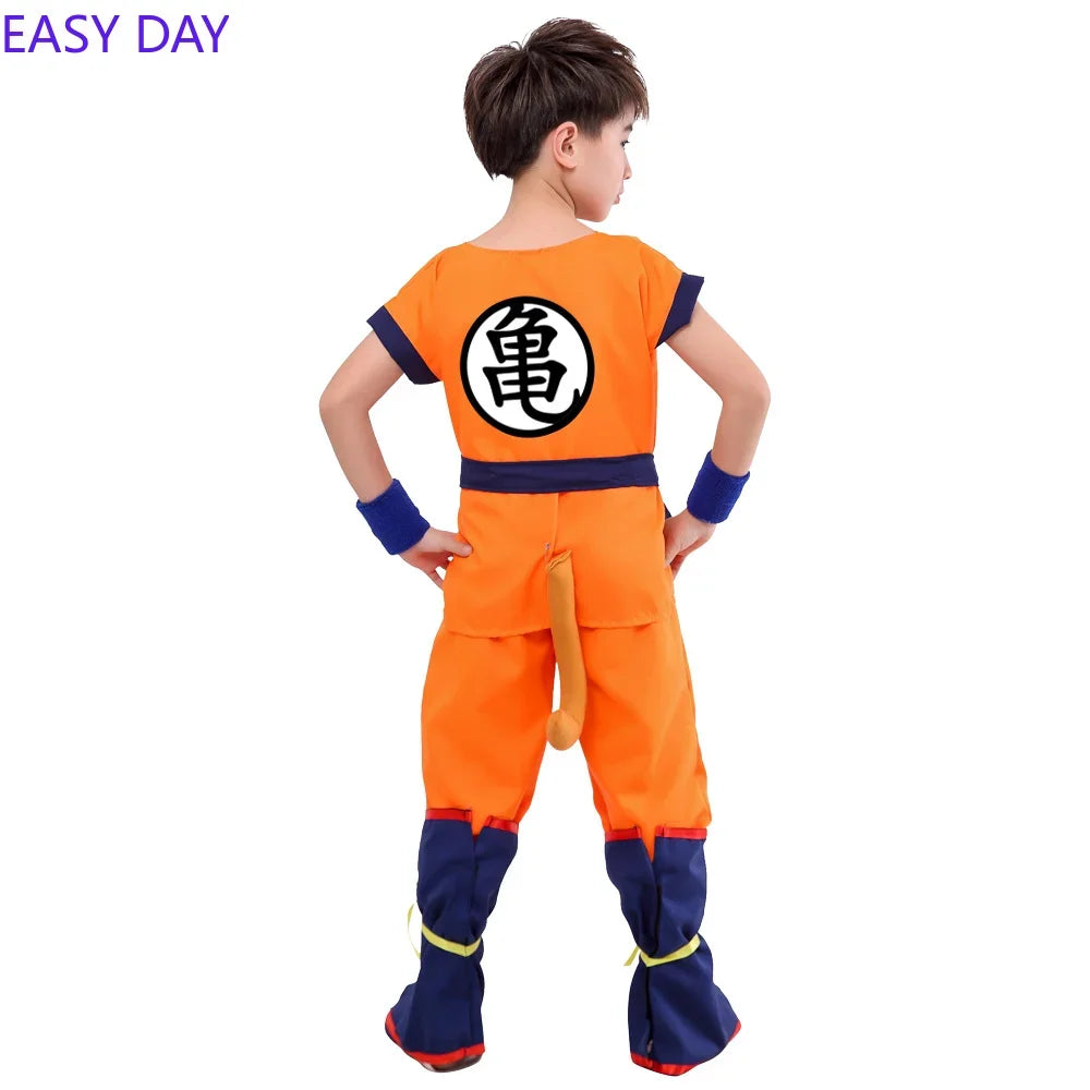 Kids Anime Son Goku Cosplay Costumes