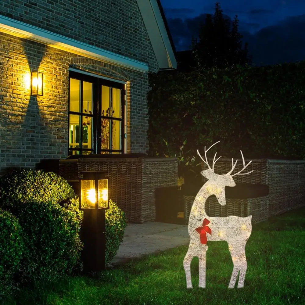 LED Light Iron Art Elk Deer