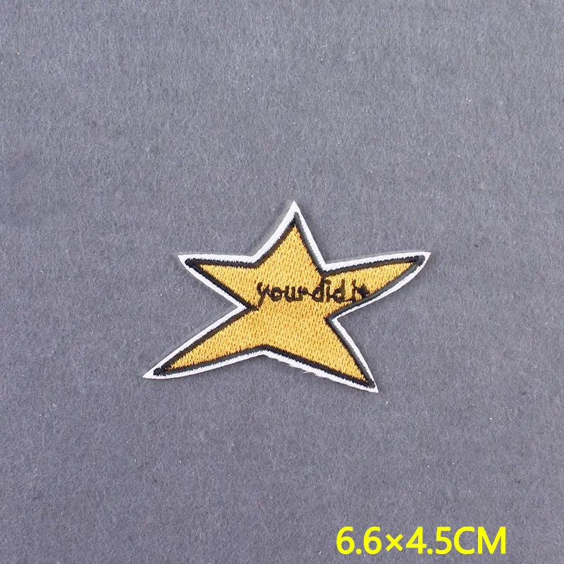 Embroidery Patch Positive Slogan