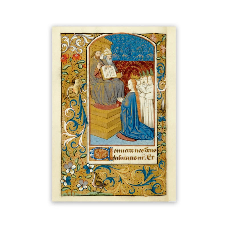 Colorful Illustrations of Vintage Illuminated Manuscripts r
