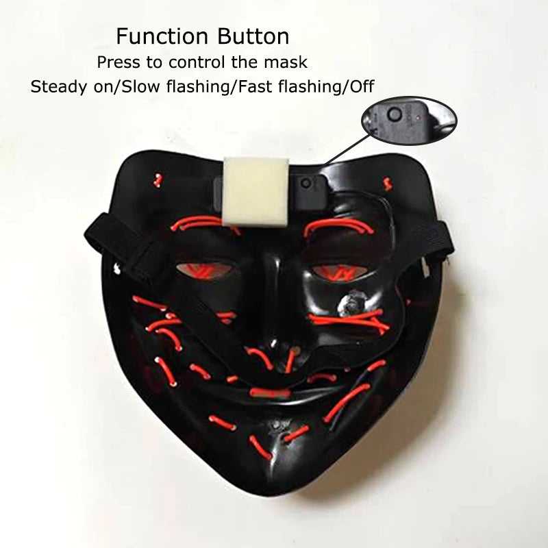 Wireless Neon LED Purge Mask