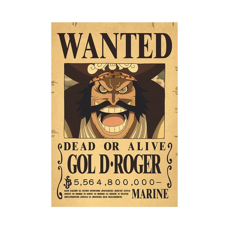 One Piece Anime Bounty Wanted Posters