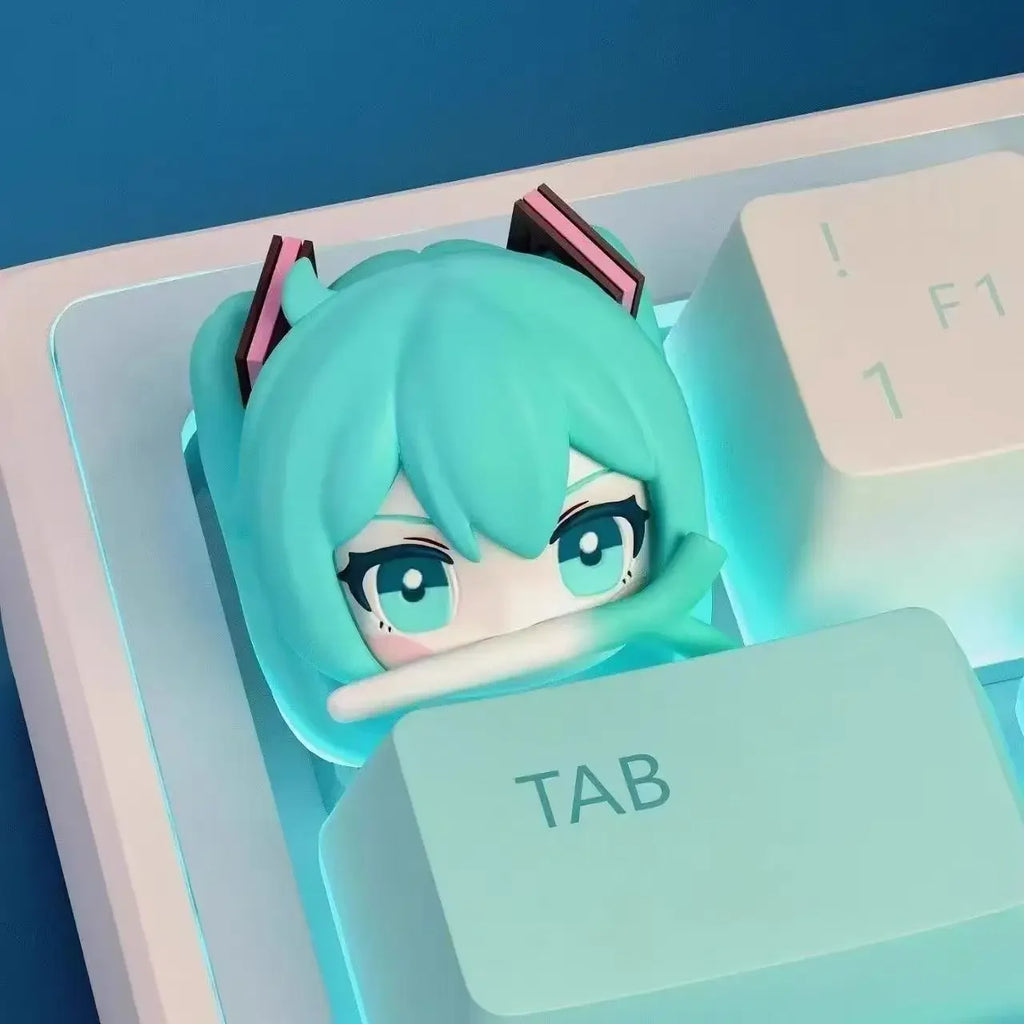 Cute Hatsune Miku DIY Keycaps Anime