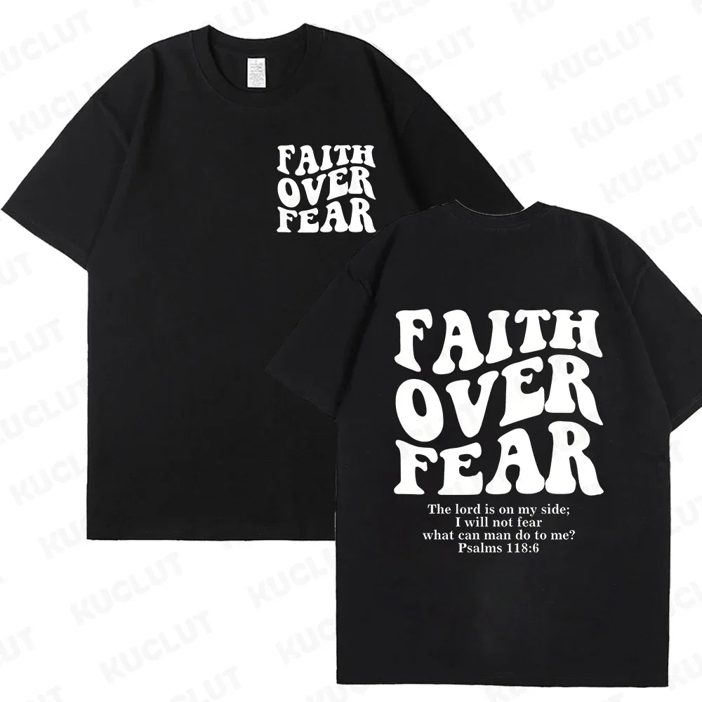 Faith Over Fear Christian  T-shirts