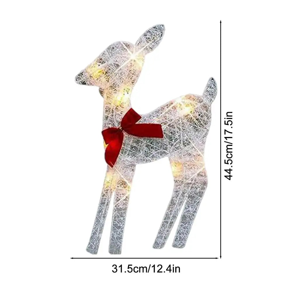 LED Light Iron Art Elk Deer