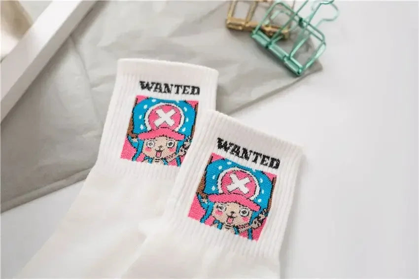 5Pair Anime One Piece Socks