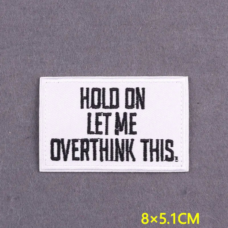 Embroidery Patch Positive Slogan