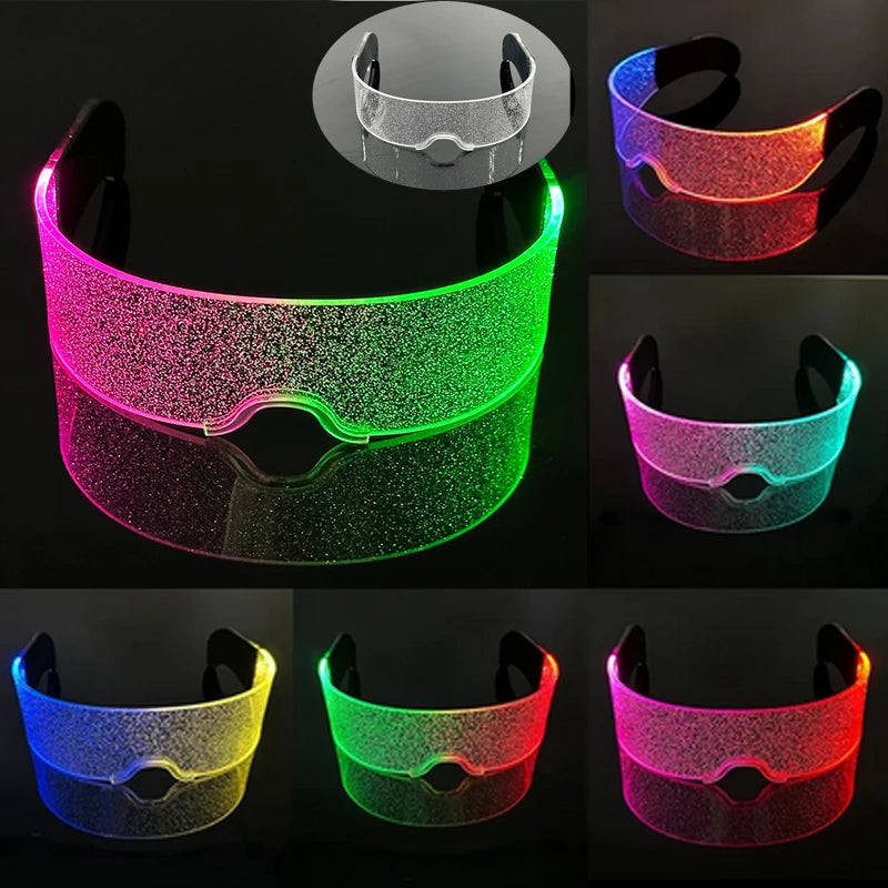 Futurist Cyberpunk Glasses LED Light