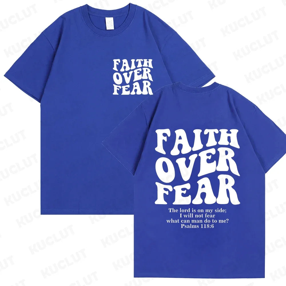 Faith Over Fear Christian  T-shirts