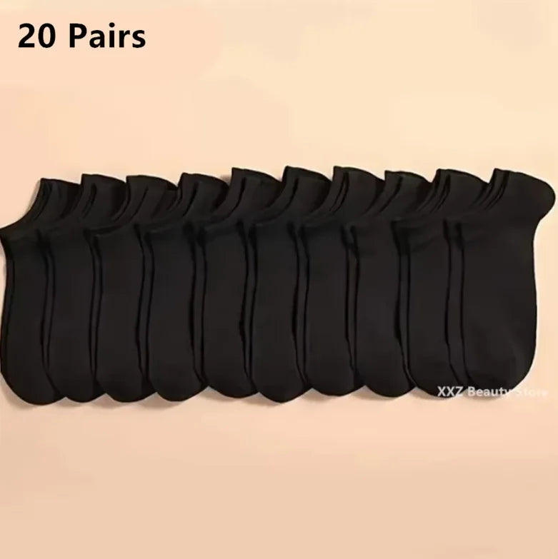 5/10/20 Pairs White Breathable Socks