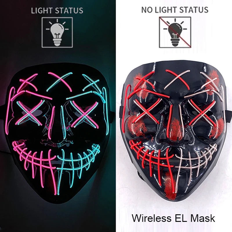 Wireless Neon LED Purge Mask