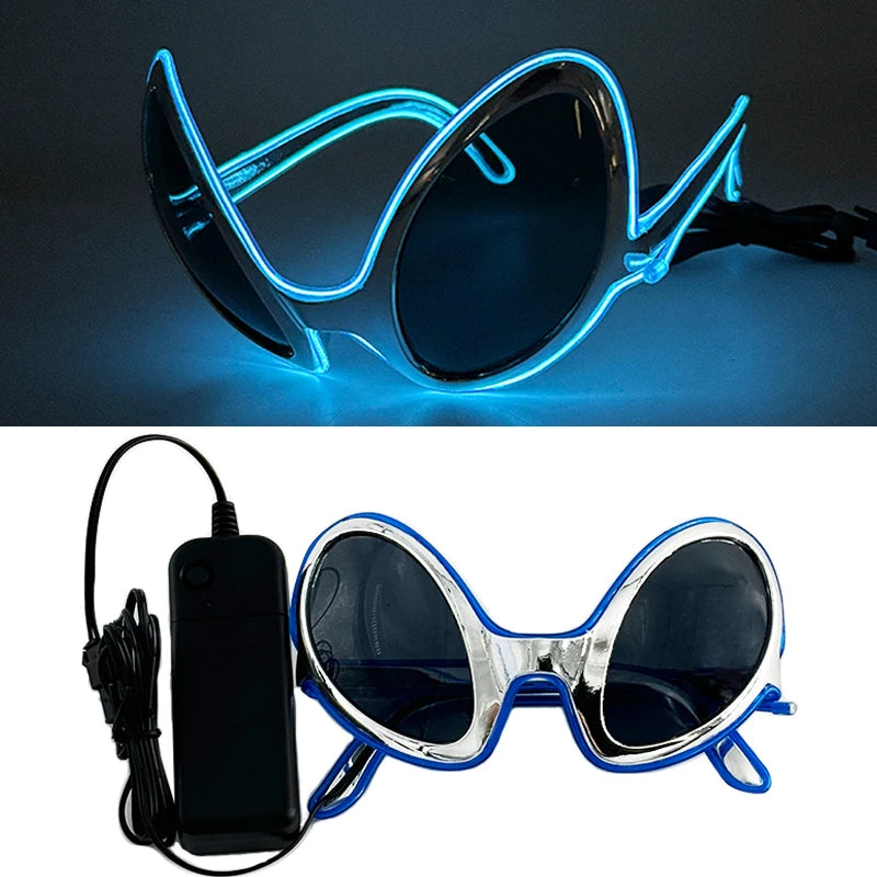 Futurist Cyberpunk Glasses LED Light