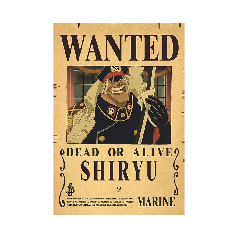 One Piece Anime Bounty Wanted Posters