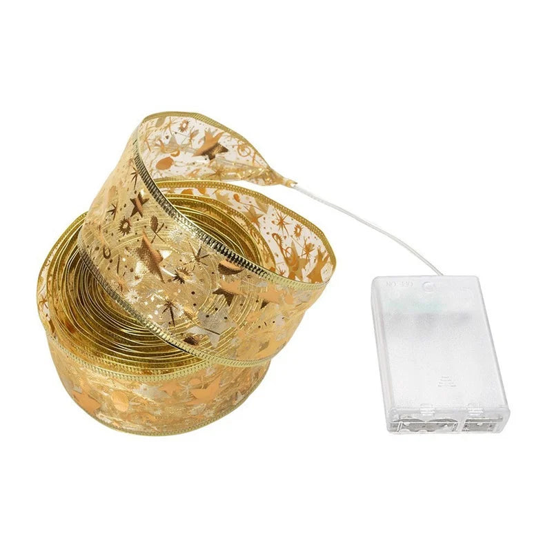 1-10m Christmas Ribbon Fairy Light String