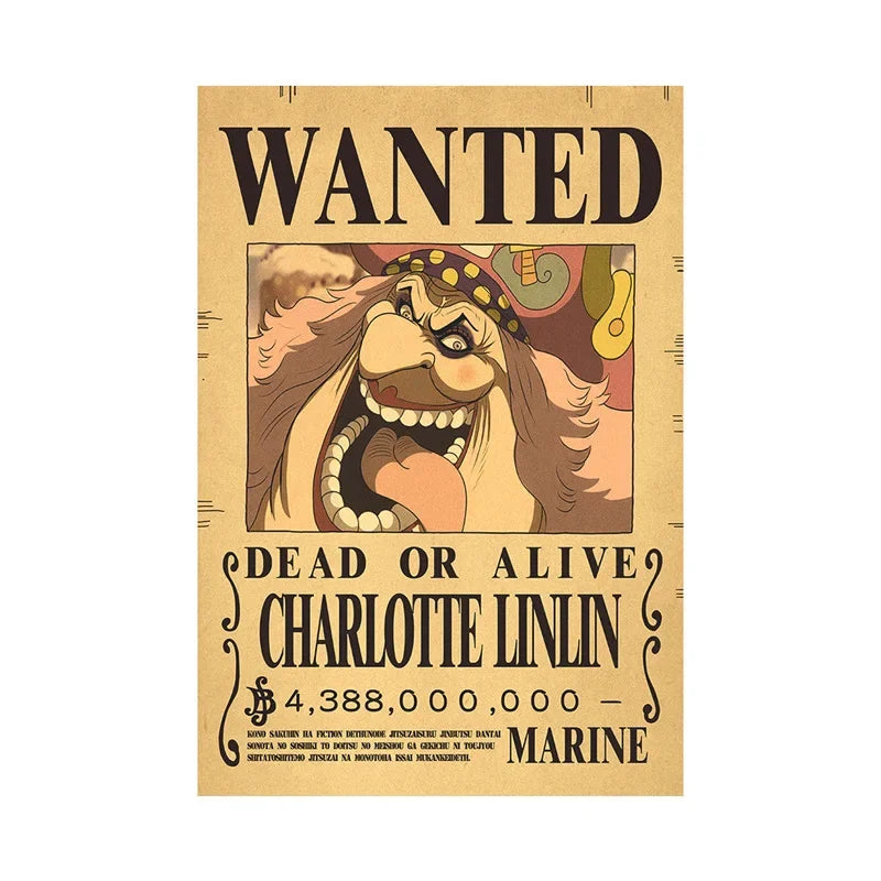 One Piece Anime Bounty Wanted Posters
