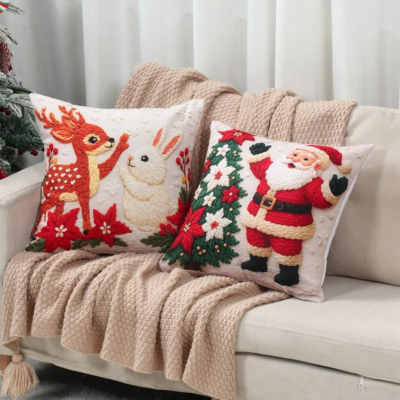 4pcs Merry Christmas Cushion Cover